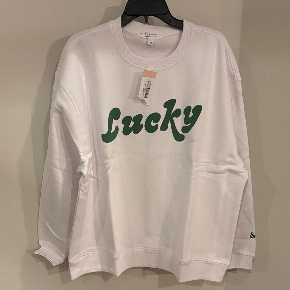 “Lucky” 🍀 Saint Patrick’s Day Oversized Sweatshirt